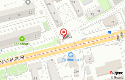 Магазин овощей и фруктов в Московском районе на карте
