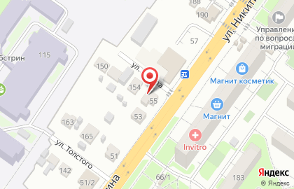 Двери Гуд на улице Никитина на карте