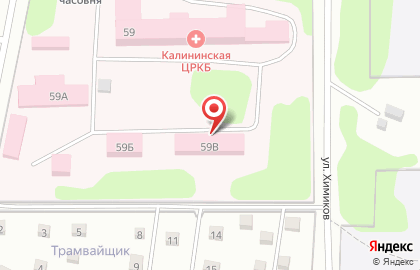 Калининская центральная районная клиническая больница в Твери на карте