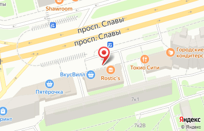 Магазин косметики и товаров для дома Улыбка радуги в Фрунзенском районе на карте