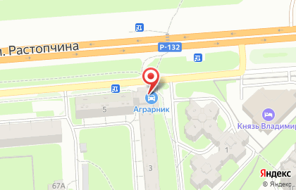Торгово-сервисная компания Интехсервис на улице Растопчина на карте
