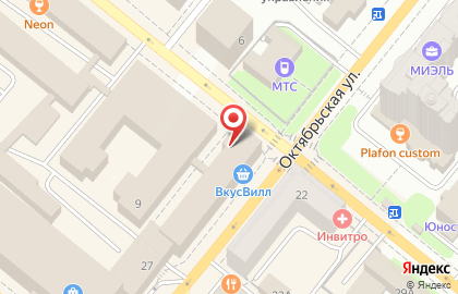 Парикмахерская Студия Стиля на Октябрьской улице на карте