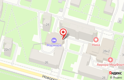 Транспортная компания Минивэн-Питер на Новороссийской улице на карте