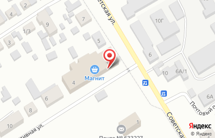 Супермаркет Магнит в Новосибирске на карте