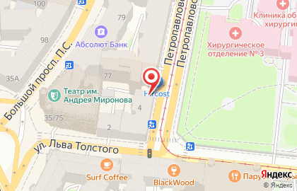 Магазин медицинской одежды Medical service в Петроградском районе на карте