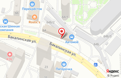 ООО Авангард на Бакалинской улице на карте