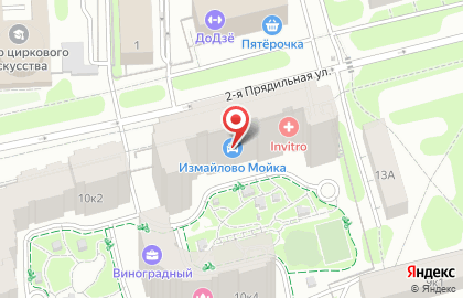 Автомойка в Измайловском проезде на карте