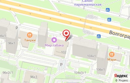 Супермаркет Пятёрочка в Москве на карте