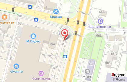 Рекламный щит 3х6м. на улице Доваторцев 75А/3Р на карте