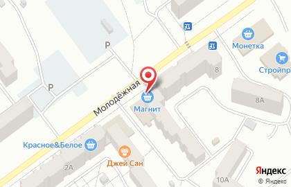 Аптека Магнит на Молодёжной улице в Ишимбае на карте