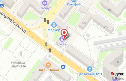 Салон продаж МТС на проспекте Ленина, 2 на карте