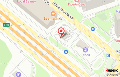 Ресторан быстрого обслуживания Макдоналдс на Привольной улице на карте