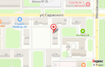 Детский центр Умный ребенок на улице Садовского на карте