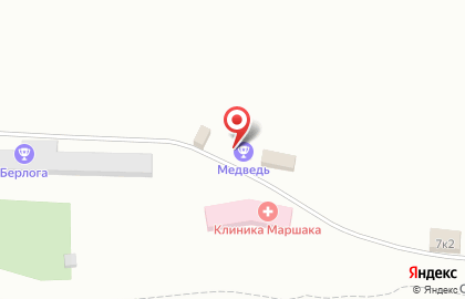 Сауна Медвежий угол в Кировском районе на карте