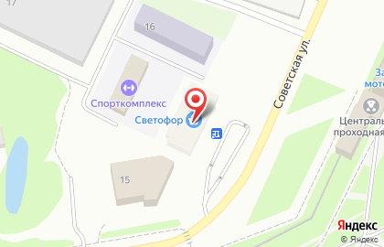 Универсальный магазин Светофор на Луговой улице на карте