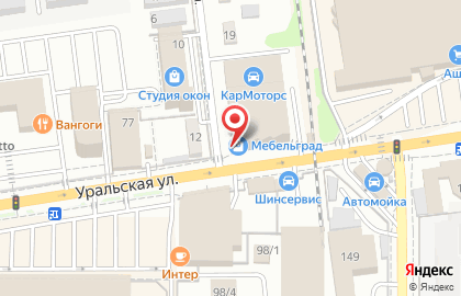 Фабрика матрасов и мебели Аккорд на Уральской улице на карте