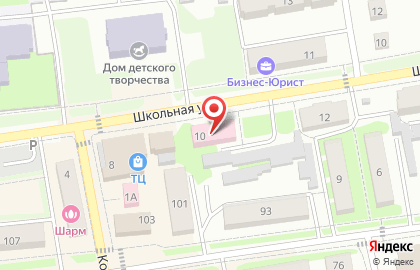 Детский сад Аленушка, детский сад на Школьной улице на карте