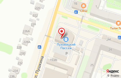 Буква в Луховицах на карте