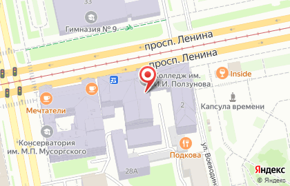Автошкола в Ленинском районе на карте