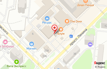 Ателье Марина на проспекте Ленина на карте