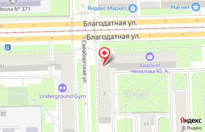Аптека Шамама на Свеаборгской улице на карте