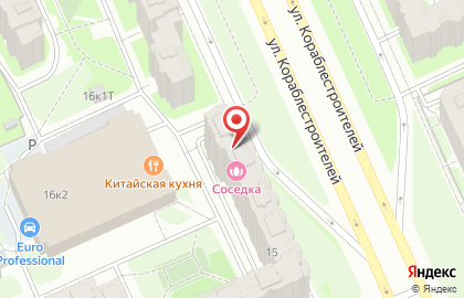 Продовольственный магазин в Василеостровском районе на карте