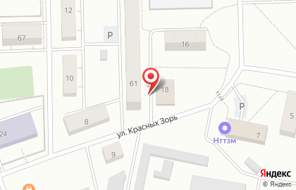 РегионМетМаркет на улице Красных Зорь на карте