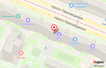 Магазин фруктов и овощей на проспекте Просвещения, 87 на карте