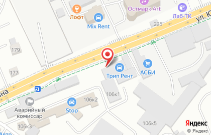 Магазин-сервис Шинный двор в Ленинградском районе на карте