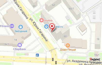 Магазин обуви Westfalika на улице Юрия Гагарина на карте