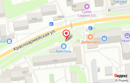 Магазин у дома Бристоль на Красноармейской улице на карте