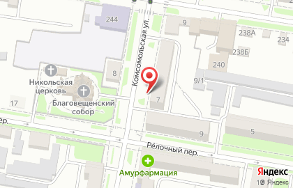 Супермаркет Копеечка Family на Комсомольской на карте