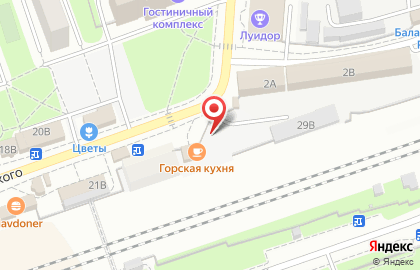 Магазин цветов Евробукет на улице Дзержинского, 22в в Реутове на карте