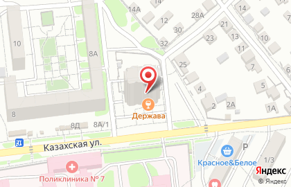 Сеть супермаркетов Магнит на Казахской улице на карте