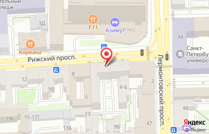 Ресторан быстрого питания Subway в Адмиралтейском районе на карте