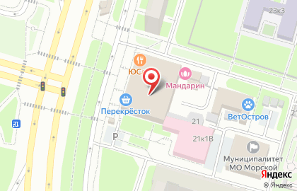 Мастерская по ремонту обуви на ул. Кораблестроителей, 21 к1 на карте