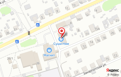 Компания по продаже и доставке суши Суши Ням на улице Белоусова на карте