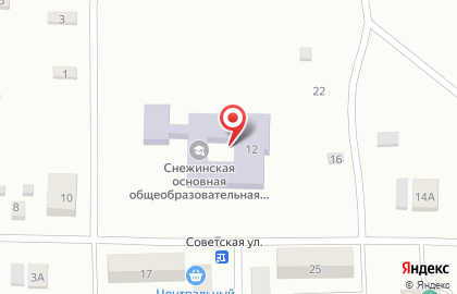 Старопестерёвская средняя образовательная школа на Советской улице на карте