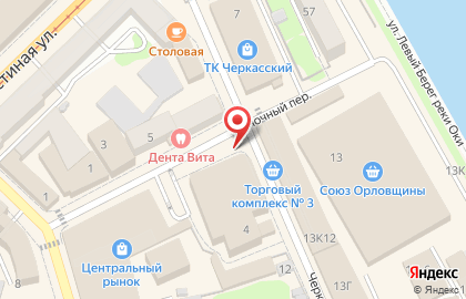 Банкомат МИнБанк в Рыночном переулке на карте