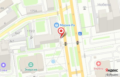 Магазин по продаже фруктов и овощей в Заельцовском районе на карте