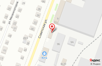 Магазин автозапчастей Кореец на Советской улице на карте