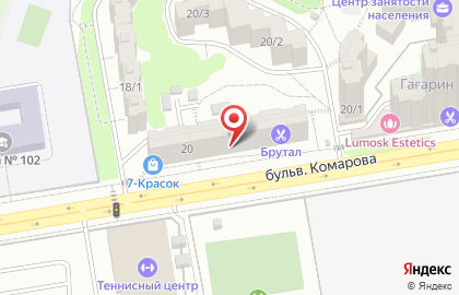 Домашний помощник на бульваре Комарова на карте