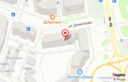 Зоомир на улице Димитрова на карте