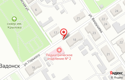 Магазин продуктов на ул. Горького, 10 на карте