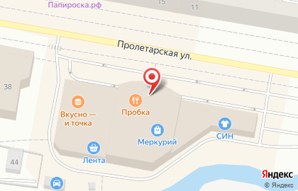 Ресторан домашней кухни Теремок на Пролетарской улице на карте