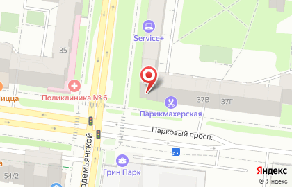 Фирменный офис продаж СтеклоДом на Парковом проспекте на карте