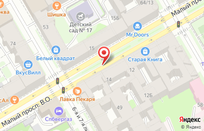 Ровесник, Василеостровский район в Василеостровском районе на карте