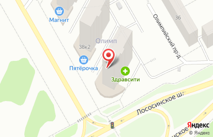 Сауна С легким паром на Лососинском шоссе на карте