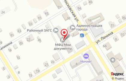 Многофункциональный центр Мои документы на Московской улице на карте