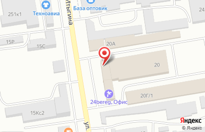 Служба заказа легкового транспорта Столица на улице Итыгина на карте